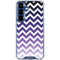 Chevron Purple Ombre Galaxy S25 Clear Case